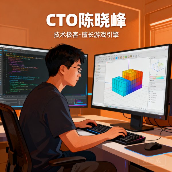 CTO陈晓峰，技术极客，擅长游戏引擎